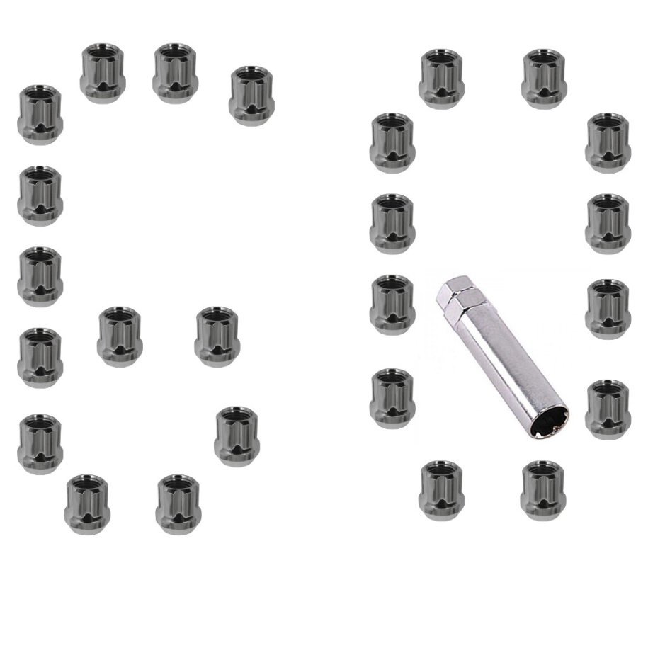 Open end lug nuts set chrome M14x1,5 Gorilla