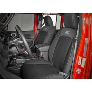 Seat cover set neoprene black Rough Country