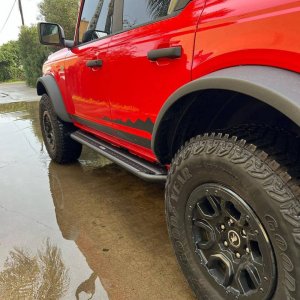 Side steps with rocker panel Go Rhino Dominator Xtreme DSS