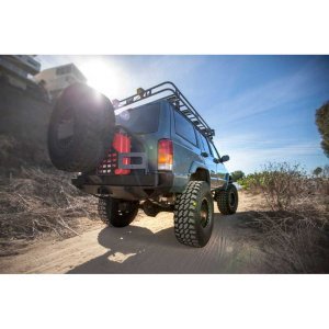 Rear bumper with spare tyre carrier mount Smittybilt XRC