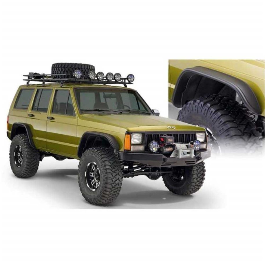 Front and rear fender flares RealTruck Bushwacker Flat Style