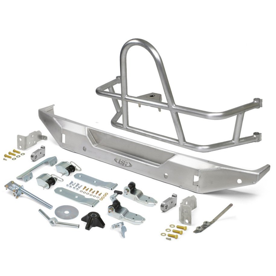 Rear aluminum bumper with tyre carrier GenRight