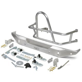 Rear aluminum bumper with tyre carrier GenRight