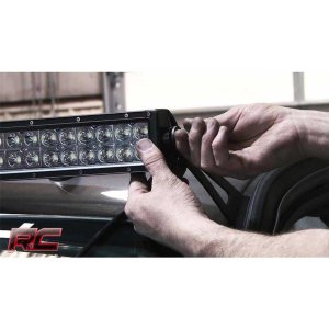 Upper windshield LED straight light bar 50" mounts Rough Country