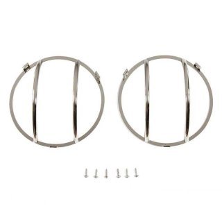 Front euro headlight guards steel Smittybilt