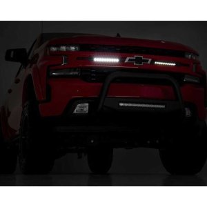 LED light bars 10" dual row flood Rough Country Black Series