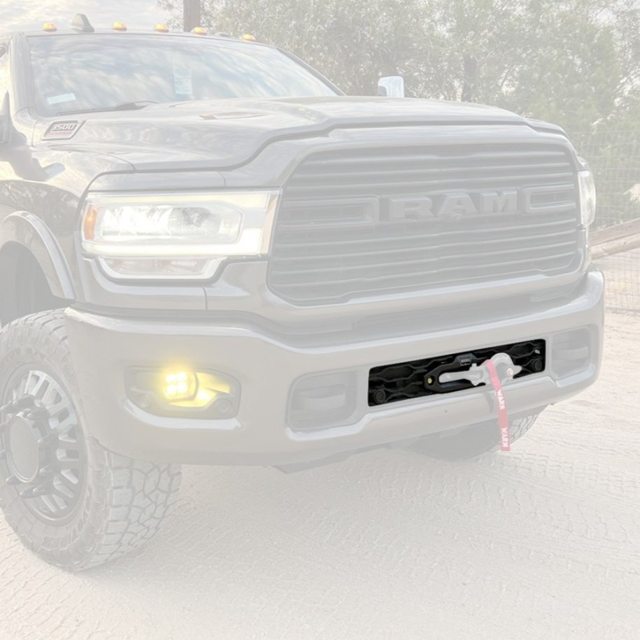Hidden winch mount Vice Design 6.7L Cummins