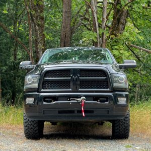 Hidden winch mount Vice Design 6.7L Cummins