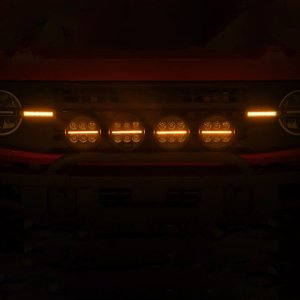 Bull bar with LED light mounts Rough Country