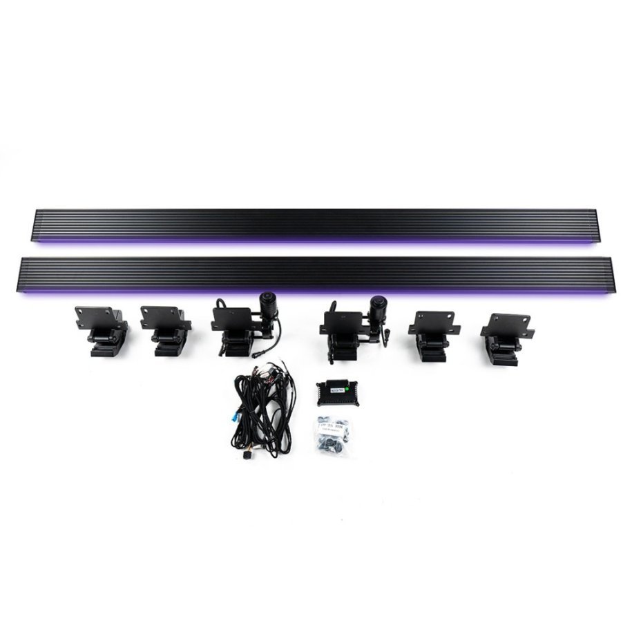 Electric side steps with LED OFD GEN2