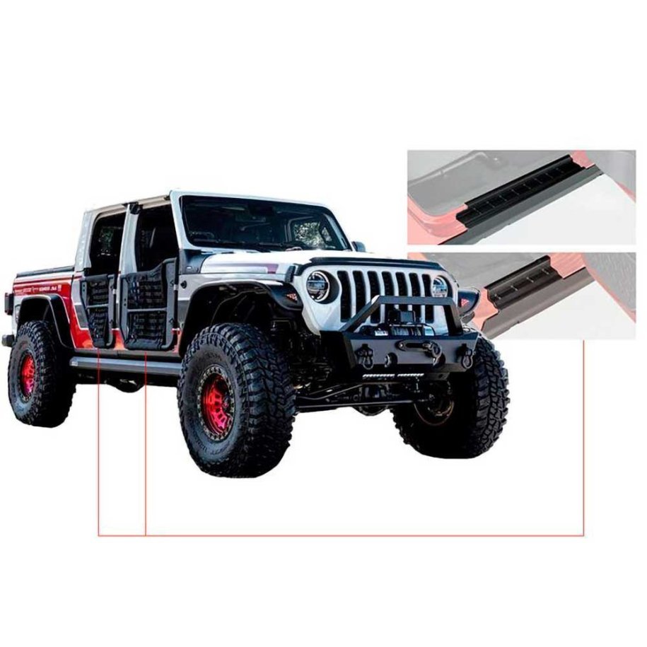 Sill/side panels set RealTruck Bushwacker Rocker