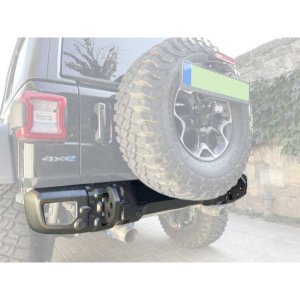 Rear steel bumper