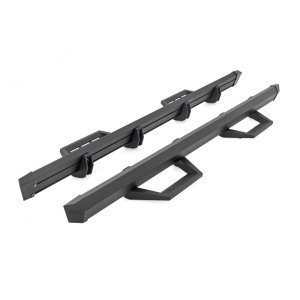 Side steps adjustable aluminum Rough Country SRL2 Double Cab