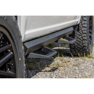 Side steps adjustable aluminum Rough Country SRL2 Double Cab