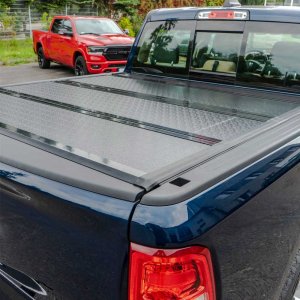 Hard tri-fold bed cover low profile OFD Double Cab