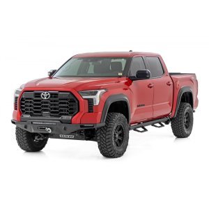 Side steps adjustable aluminum Rough Country SRL2 Crew Cab