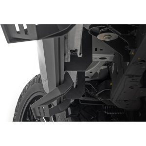 Side steps adjustable aluminum Rough Country SRL2 Crew Cab