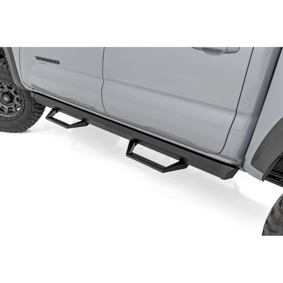 Side steps adjustable aluminum Rough Country SRL2 Double Cab