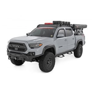Side steps adjustable aluminum Rough Country SRL2 Double Cab