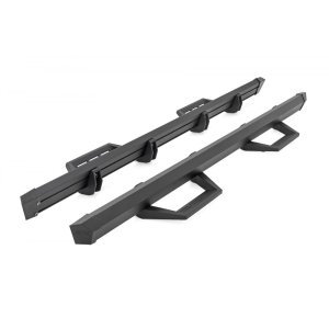 Side steps adjustable aluminum Rough Country SRL2 Crew Cab