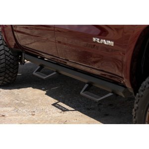 Side steps adjustable aluminum Rough Country SRL2 Crew Cab