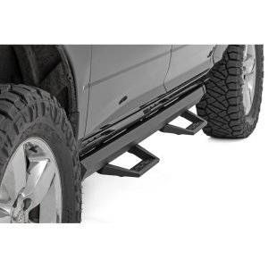 Side steps adjustable aluminum Rough Country SRL2 Crew Cab