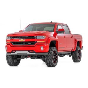 Side steps adjustable aluminum Rough Country SRL2 Crew Cab