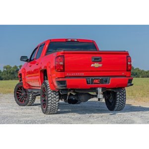 Side steps adjustable aluminum Rough Country SRL2 Crew Cab