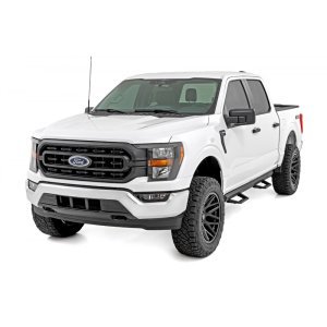 Side steps adjustable aluminum Rough Country SRL2 Crew Cab