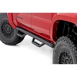 Nerf steps black Rough Country Double Cab